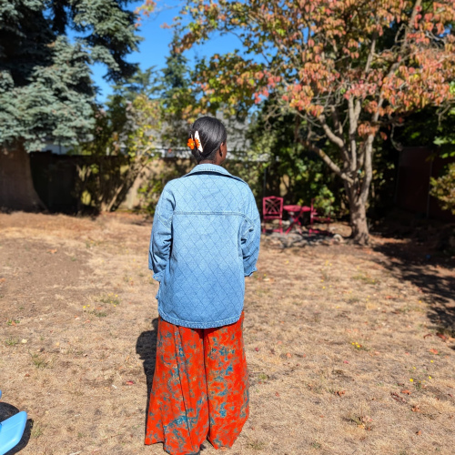 Wide Leg Orange Pants 