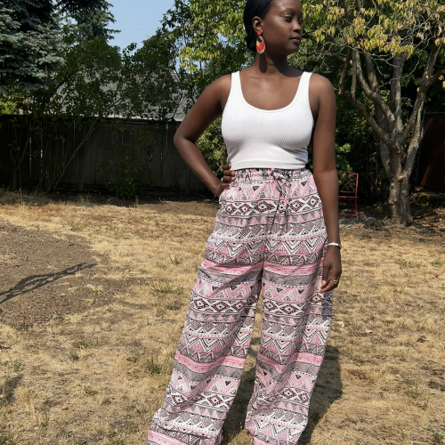 Wide leg Pink Pants 