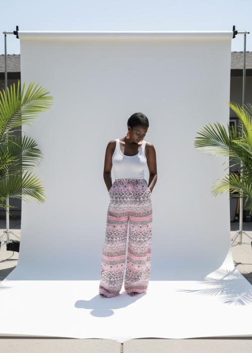Ankara Pants Pink