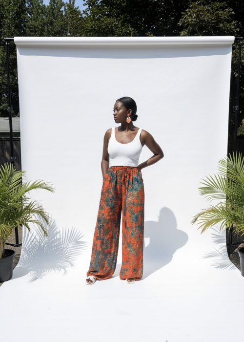 Ankara Pants Orange